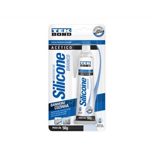 Silicone Tekbond Acetico Branco 050g Blister C/12pcs