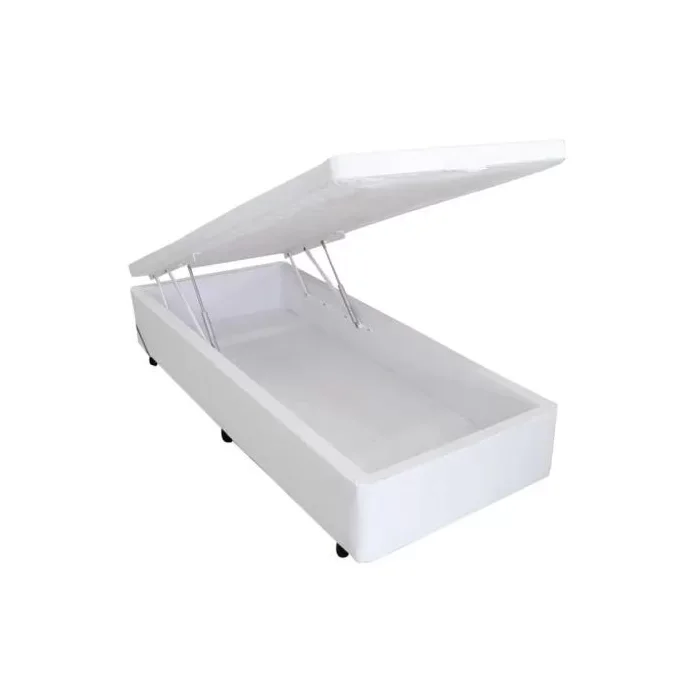 Ver imagem 3 de Mini Cama Box Baú Suede 70x150cm - Genki Kenko Colchões:cafe com Leite