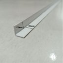 Ver imagem 2 de Perfil Cantoneira 12x12mm Alumínio Branco - 3 Metros