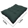 Almofada Futon Alto Oxford 120x80 Gigante Cinza Chumbo - 2