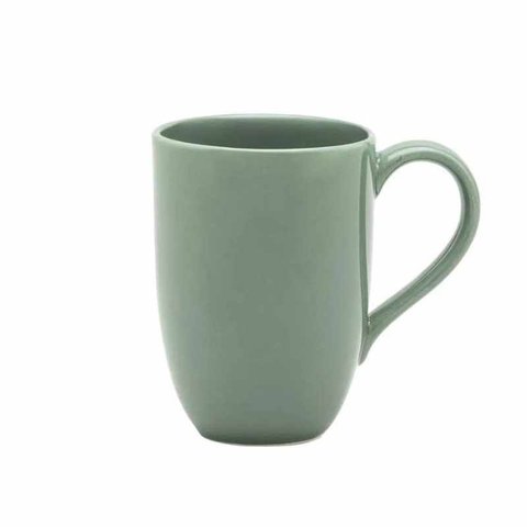 Caneca Flat 350 Ml Cerâmica Verde Oxford