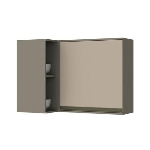 Módulo Cozinha Henn Connect Armário Canto Reto C/ 1 Porta Duna/cristal