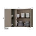 Ver imagem 3 de Módulo Cozinha Henn Connect Armário Canto Reto C/ 1 Porta Duna/cristal