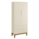 Ver imagem 4 de Jogo de Quarto para Bebê Completo 2 Portas Classic New Areia Fosco com Madeira - MoveisAqui
