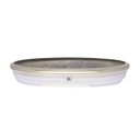 Ver imagem 1 de Vaso Bacia Decorativo Osaka Branco Gold Viatnamita P 7x46x35 cm - D’Rossi