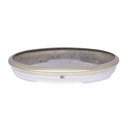 Ver imagem 3 de Vaso Bacia Decorativo Osaka Branco Gold Viatnamita P 7x46x35 cm - D’Rossi
