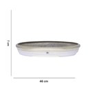 Ver imagem 5 de Vaso Bacia Decorativo Osaka Branco Gold Viatnamita P 7x46x35 cm - D’Rossi