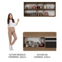Ver imagem 7 de Cozinha Compacta 150001 Com Armário E Balcão Rustic/Preto