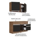 Ver mais imagens de Cozinha Compacta 150001 Com Armário E Balcão Rustic/Preto