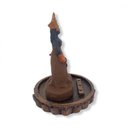 Ver imagem 3 de Incensário Orixá Iansã 3 Varetas 12cm Resina- Escolha a Cor:iansã Marrom