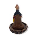 Ver imagem 4 de Incensário Orixá Iansã 3 Varetas 12cm Resina- Escolha a Cor:iansã Marrom