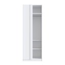 Ver imagem 5 de Guarda Roupa Modulado 100% MDF 3 Peças com Canto Reto 4 Portas Integrato Branco