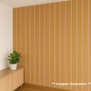 Ver imagem 2 de Kit Revestimento Ripado 100 Placas Adesiva 45 X 11 Cm em Mdf:freijó