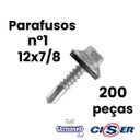 Ver imagem 2 de Parafuso Autobrocante N°1 Sextavado Flangeado 12x7/8 200un