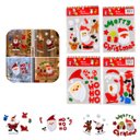 Ver imagem 1 de Adesivo Gel Natalino Kit 4 Uni Decoracao Enfeite Natal Casa Janela Espelho Vidro Vitrine Loja