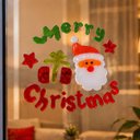 Ver imagem 6 de Adesivo Gel Natalino Kit 4 Uni Decoracao Enfeite Natal Casa Janela Espelho Vidro Vitrine Loja