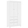 Guarda Roupa Infantil Duda 3 Portas Branco Brilho – Phoenix Baby - 1
