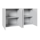 Ver imagem 5 de Armários Aéreos Escritório 120cm X 36cm 2 Portas F5 Office Cor:cinza