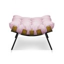 Ver imagem 3 de Puff Decorativo Costela Sala e Escritório Suede Rosa Bebê