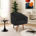 Ver imagem 1 de Poltrona Decorativa Jade Design Moderno Sala de Estar Quarto Escritório Confortável Luxo Pés Palito