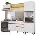 Ver imagem 3 de Armário de Cozinha Completa 250cm Branco Reims Madesa 03
