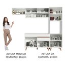 Ver imagem 6 de Armário de Cozinha Completa 250cm Branco Reims Madesa 03