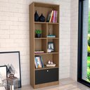 Ver imagem 4 de Estante Livreiro 4 Prateleiras 180x60 B37 Mell Preto Novam