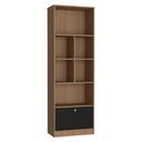 Ver imagem 1 de Estante Livreiro 4 Prateleiras 180x60 B37 Mell Preto Novam