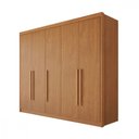 Ver imagem 1 de Guarda Roupa Casal 5 Portas 8 Gavetas Bari Conquista Cinamomo