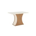 Ver imagem 3 de Mesa de Jantar Luiza 120 C. Vidro 4 Cad. Vita Linho - Henn