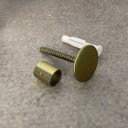 Ver imagem 4 de Cabide Gancho Pino de Metal 1,5cm Dourado Fixador de Espelhos Parede Duler