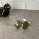 Ver imagem 3 de Cabide Gancho Pino de Metal 1,5cm Dourado Fixador de Espelhos Parede Duler