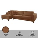 Ver imagem 4 de Sofá Cronos Veludo 4lug Chaise Lado Esquerdo Meu Sofá Online B020 Veludo Terra