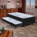 Ver imagem 1 de Bicama com Cama Auxiliar D28 em Madeira Maciça Lotus Preto