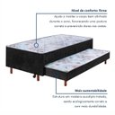 Ver imagem 5 de Bicama com Cama Auxiliar D28 em Madeira Maciça Lotus Preto