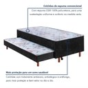 Ver imagem 6 de Bicama com Cama Auxiliar D28 em Madeira Maciça Lotus Preto