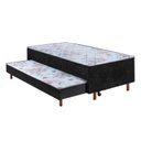 Ver imagem 2 de Bicama com Cama Auxiliar D28 em Madeira Maciça Lotus Preto
