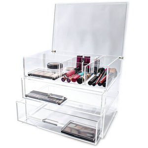Organizador de Maquiagem em Acrílico com Gaveta Make Audrey Centauri Acrílicos ORG-AUDR
