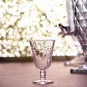 Ver imagem 2 de Taça para Água de Vidro Cristal Palm 240ml Lyor Decorada Palmeiras Servir Suco Água Aromatizada