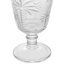 Ver imagem 4 de Taça para Água de Vidro Cristal Palm 240ml Lyor Decorada Palmeiras Servir Suco Água Aromatizada
