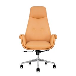 Cadeira Escritório Home Office Presidente Prestige Caramelo Assento Espuma Laminada D28 - 2