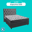 Ver imagem 4 de Cama + Box Cinza e Colchão Ortobom D33 Casal - Iso100 + Cabeceira