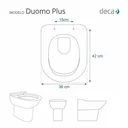 Ver imagem 5 de Tampa de Vaso Sanitario Duomo Plus Branco Gelo Para Bacia Deca