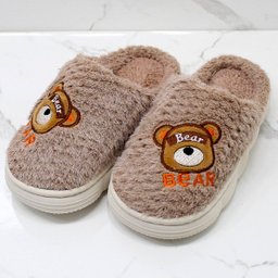 Pantufas Infantil Sapatos Chinelos de Inverno Urso Ursinho - 2