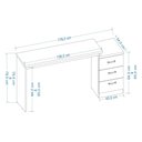 Ver imagem 7 de Mesa Gamer Escrivaninha para Computador Drx 5000 para Quarto - Preto