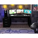 Ver imagem 5 de Mesa Gamer Escrivaninha para Computador Drx 5000 para Quarto - Preto