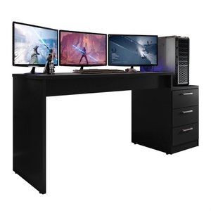 Mesa Gamer Escrivaninha para Computador Drx 5000 para Quarto - Preto