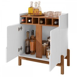 Bar Liz 2 Portas Branco/cedro - Casa D - 3