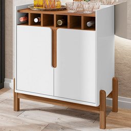 Bar Liz 2 Portas Branco/cedro - Casa D - 2