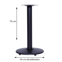 Mesa de Jantar Redonda 70 cm Tampo Evora em MDP Base Zeta - 5